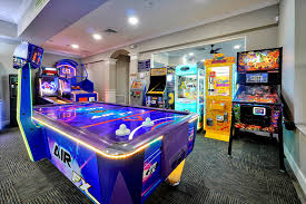 Windsor Hills arcade and air hockey games room