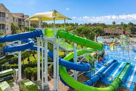 Windsor Hills blue and green waterslides