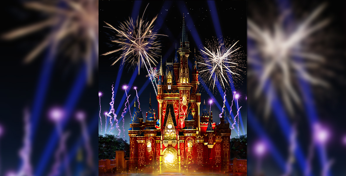 Magic Kingdom fireworks over Cinderella Castle at Walt Disney World