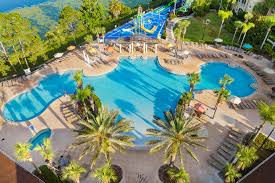 Aerial view of Windsor Hills resort pool